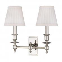 Hudson Valley 6802-PN - 2 LIGHT WALL SCONCE