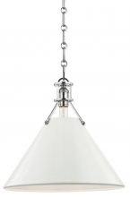 Hudson Valley MDS352-PN/OW - 1 LIGHT LARGE PENDANT