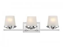 Lighting One US V6L8-5250-3-11 - Klein 3-Light Bathroom Vanity Light in Polished Chrome