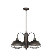 Millennium 5303-RBZ - Neo-Industrial 3-Light Chandelier Ceiling Light Rubbed Bronze