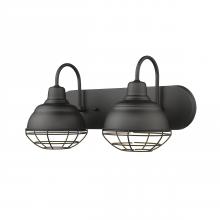 Millennium 5422-MB - Neo-Industrial 2-Light Vanity Matte Black