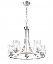 Millennium 9725-BN - Ashford 5-Light Chandelier Ceiling Light Brushed Nickel