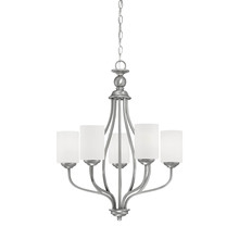 Millennium 3055-BPW - Lansing 5-Light Chandelier Ceiling Light Brushed Pewter