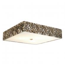 Lucas McKearn FM1158S-SQ-16 - Mosaic Square 3-Light Flush in Silver