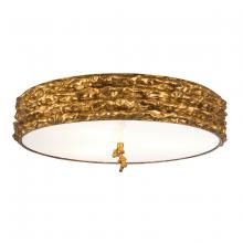 Lucas McKearn FM1238G-20 - Trellis Gold 3-Light Flush