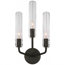 Visual Comfort & Co. Signature Collection RL ARN 2483BZ-CG - Casoria 17" Triple Sconce