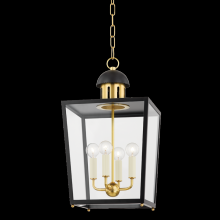 Mitzi by Hudson Valley Lighting H737704S-AGB/SBK - JUNE Lantern