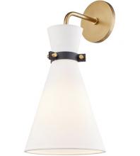 Mitzi by Hudson Valley Lighting H294101-AGB/BK - Julia Wall Sconce