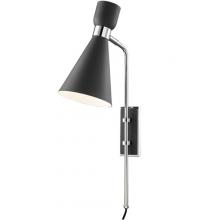 Mitzi by Hudson Valley Lighting HL295101-PN/BK - Willa Plug-in Sconce