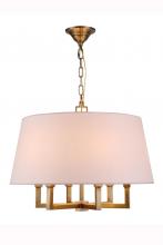 Elegant 1409D24BB - 1409 HAMILTON Collection Pendant lamp D:24" H:19" Lt:6 Antique Bronze Finish