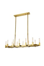 Elegant 1525G54BB - Corsica 12 light Burnished Brass Chandelier