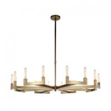 Elegant 1535G48BB - Corsica 8 light Burnished Brass Chandelier