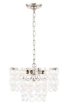 Elegant 1713D16PN - Debutante 5 light polished Nickel Pendant