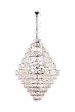 Elegant 2039G42C/RC - MaxIme 38 Light Chrome Chandelier Clear Royal Cut Crystal