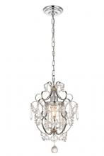 Elegant LD5017D11C - Kirin Collection Pendant D11.3 H16.5 Lt:1 Chrome Finish