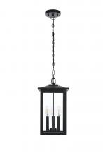 Elegant OD325H17BK - Carlisle 7 inch Outdoor Pendant in Black