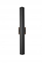 Elegant OD505W30BK - Troy 4.5 x 30 inch Outdoor Wall Sconce in Black