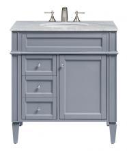 Elegant VF-1025 - 32 In. Single Bathroom Vanity Set In Grey