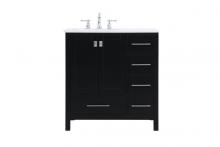 Elegant VF18832BK - 32 Inch Single Bathroom Vanity in Black