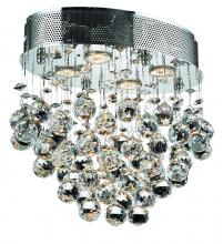 Elegant V2022F16C/RC - Galaxy 4 light Chrome Flush Mount Clear Royal Cut Crystal