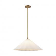 Alora Lighting PD451820AGOP - Serena 20-in Aged Brass/Opal Glass 1 Light Pendant