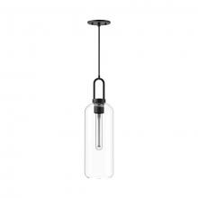 Alora Lighting PD401606MBCL - Soji 6-in Clear Glass/Matte Black 1 Light Pendant