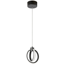 Dainolite 9228-614LEDP-MB - 14W Pendant, Matte Black with White Silicone Diffuser