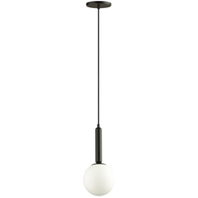 Dainolite TAR-61P-MB-WH - 1LT Incandescent Pendant,  MB w/ WH Glass