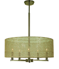 Framburg 1219 AB - 5-Light Antique Brass Chloe Dining Chandelier