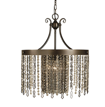 Framburg 2958 MB - 4-Light Mahogany Bronze Penelope Dining Chandelier