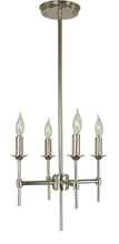 Framburg 4694 AB - 4-Light Antique Brass Chandler Chandelier