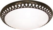 Nuvo 60/926 - Rustica - 3 Light CFL - 27" - Flush Mount - (3) 18w GU24 / Lamps Included