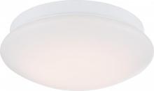 Nuvo 62/615 - Zip - LED Flush Fixture with White Acrylic