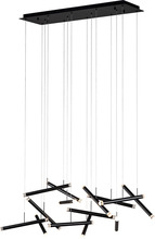 Page One Lighting PP020238-SDG - Seesaw Rectangular Chandelier