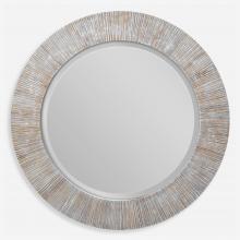  09785 - Repose Whitewash Round Mirror