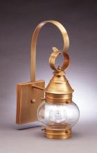 Northeast Lantern 2011-AC-MED-CSG - Onion Wall No Cage Antique Copper Medium Base Socket Clear Seedy Glass