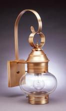 Northeast Lantern 2031-AC-MED-OPT - Onion Wall No Cage Antique Copper Medium Base Socket Optic Glass