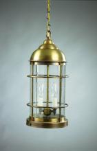 Northeast Lantern 3532-VG-LT2-CSG - Nautical Hanging Verdi Gris 2 Candelabra Sockets Clear Seedy Glass