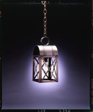 Northeast Lantern 6032-AC-MED-CLR - Culvert Top X-Bars Hanging Antique Copper Medium Base Socket Clear Glass