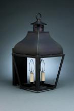 Northeast Lantern 7631-AB-MED-CSG - Curved Top Wall Antique Brass Medium Base Socket Clear Seedy Glass