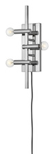 Hinkley 4122PN - Three Light Plug-in Sconce