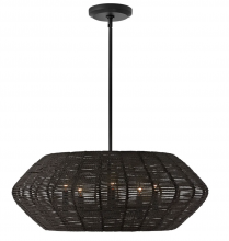 Hinkley 40384BLK - Medium Convertible Drum Chandelier