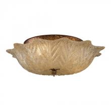 ELK Home 1525/2 - Two Light Antique Gold Leaf Bowl Semi-Flush Mount