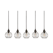 ELK Home 225064 - Wire Ball 5-Light Linear Mini Pendant Fixture