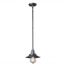 ELK Home 66827-1 - Insulator Glass 1-Light Mini Pendant in Weathered Zinc