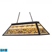 ELK Home 70023-4-LED - Tiffany Buckingham 4-Light Billiard Light in Tiffany Bronze - Includes LED Bulbs