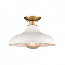 ELK Home 89264/1 - Grenville 13'' Wide 1-Light Semi Flush Mount - Brushed Gold