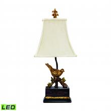 ELK Home 91-171-LED - Perching Robin 21'' High 1-Light Table Lamp - Antique Black - Includes LED Bulb