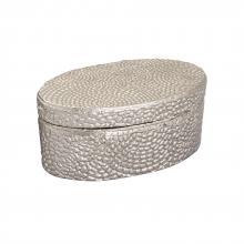 ELK Home H0807-10659 - Oval Pebble Box - Small Nickel