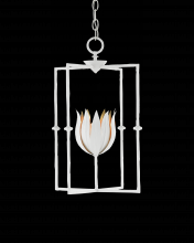 Currey 9000-0630 - Tulipano White Lantern